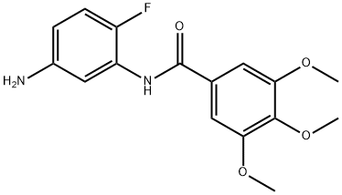 N-(5-Amino-2-fluorophenyl)-3,4,5-trimethoxybenzamide Struktur