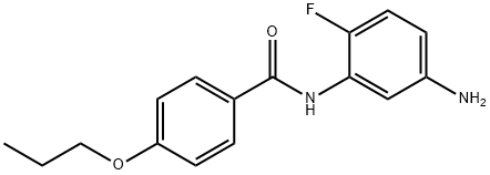 N-(5-Amino-2-fluorophenyl)-4-propoxybenzamide 结构式