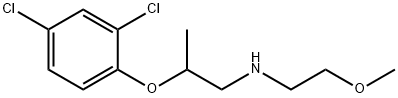 N-[2-(2,4-Dichlorophenoxy)propyl]-N-(2-methoxyethyl)amine 化学構造式