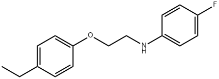 N-[2-(4-Ethylphenoxy)ethyl]-4-fluoroaniline 结构式
