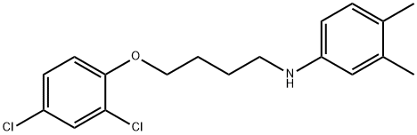 N-[4-(2,4-Dichlorophenoxy)butyl]-3,4-dimethylaniline Structure