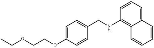 N-[4-(2-Ethoxyethoxy)benzyl]-1-naphthalenamine Structure