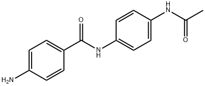 N-[4-(Acetylamino)phenyl]-4-aminobenzamide 化学構造式