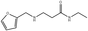 N-Ethyl-3-[(2-furylmethyl)amino]propanamide Structure