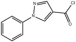1-phenyl-1H-pyrazole-4-carbonyl chloride Struktur