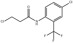 3-氯-N-[4-氯-2-(三氟甲基)苯基]丙酰胺, 1016674-58-0, 结构式