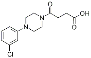 4-[4-(3-chlorophenyl)piperazin-1-yl]-4-oxobutanoic acid Structure