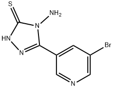 1019061-93-8 4-氨基-5-(5-溴吡啶-3-基)-4H-1,2,4-三唑-3-硫醇