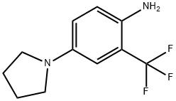 4-(吡咯烷-1-基)-2-(三氟甲基)苯胺 结构式