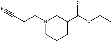 ethyl 1-(2-cyanoethyl)piperidine-3-carboxylate Struktur