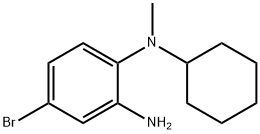 N-(2-amino-4-bromophenyl)-N-cyclohexyl-N-methylamine Struktur