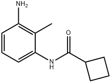 N-(3-amino-2-methylphenyl)cyclobutanecarboxamide Struktur