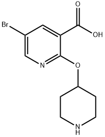 5-Bromo-2-(piperidin-4-yloxy)nicotinic  acid