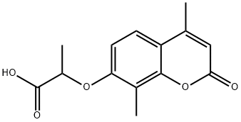 2-[(4,8-dimethyl-2-oxo-2H-chromen-7-yl)oxy]propanoic acid|2-[(4,8-二甲基-2-氧代-2H-苯并吡喃-7-基)氧基]丙酸