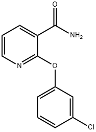 2-(3-氯苯氧基)烟酰胺 结构式