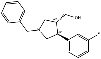 [(3S,4R)-1-benzyl-4-(3-fluorophenyl)pyrrolidin-3-yl]methanol|[(3S,4R)-1-苄基-4-(3-氟苯基)吡咯烷-3-基]甲醇