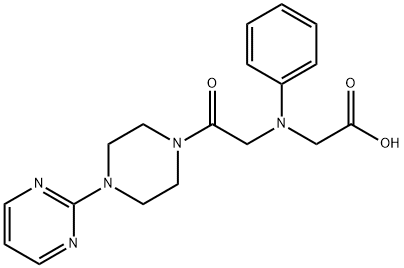 [[2-oxo-2-(4-pyrimidin-2-ylpiperazin-1-yl)ethyl](phenyl)amino]acetic acid Structure