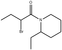 1-(2-bromobutanoyl)-2-ethylpiperidine Structure