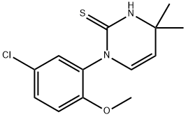 1-(5-氯-2-甲氧基苯基)-4,4-二甲基-1,4-二氢嘧啶-2-硫醇,1142213-10-2,结构式