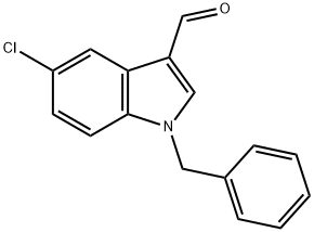 1-benzyl-5-chloro-1H-indole-3-carbaldehyde Struktur