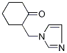 2-(1H-imidazol-1-ylmethyl)cyclohexanone 化学構造式