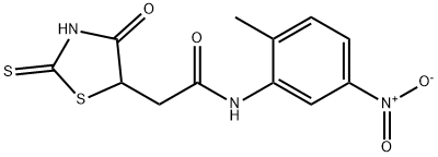 2-(2-mercapto-4-oxo-4,5-dihydro-1,3-thiazol-5-yl)-N-(2-methyl-5-nitrophenyl)acetamide,1142206-82-3,结构式
