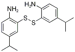 2-[(2-amino-5-isopropylphenyl)dithio]-4-isopropylaniline Struktur