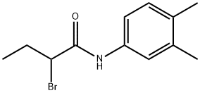 2-bromo-N-(3,4-dimethylphenyl)butanamide Structure