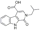 2-isobutyl-1-oxo-2,9-dihydro-1H-beta-carboline-4-carboxylic acid 化学構造式