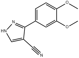 3-(3,4-dimethoxyphenyl)-1H-pyrazole-4-carbonitrile|MFCD12028073