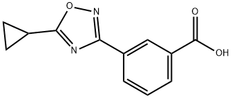 3-(5-cyclopropyl-1,2,4-oxadiazol-3-yl)benzoic acid Structure