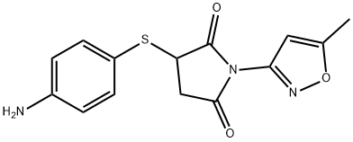 3-[(4-aminophenyl)thio]-1-(5-methylisoxazol-3-yl)pyrrolidine-2,5-dione