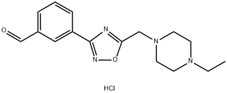 3-{5-[(4-ethylpiperazin-1-yl)methyl]-1,2,4-oxadiazol-3-yl}benzaldehyde hydrochloride