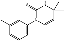 4,4-dimethyl-1-(3-methylphenyl)-1,4-dihydropyrimidine-2-thiol Struktur