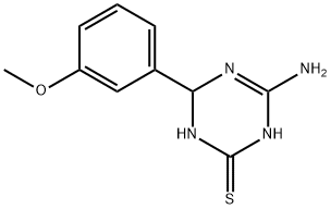 4-amino-6-(3-methoxyphenyl)-1,6-dihydro-1,3,5-triazine-2-thiol Structure