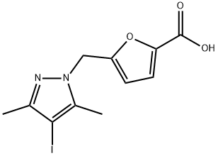 5-[(4-iodo-3,5-dimethyl-1H-pyrazol-1-yl)methyl]-2-furoic acid|