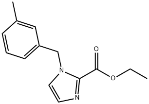 1-(3-甲苄基)-1H-咪唑-2-甲酸乙酯,1119450-17-7,结构式