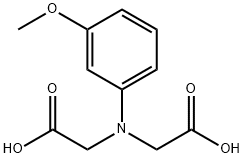 N-(carboxymethyl)-N-(3-methoxyphenyl)glycine Structure