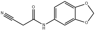 N-1,3-benzodioxol-5-yl-2-cyanoacetamide Struktur