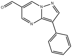 3-phenylpyrazolo[1,5-a]pyrimidine-6-carbaldehyde 化学構造式