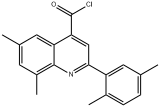 2-(2,5-dimethylphenyl)-6,8-dimethylquinoline-4-carbonyl chloride|2-(2,5-二甲基苯基)-6,8-二甲基喹啉-4-甲酰氯