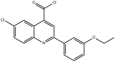 6-chloro-2-(3-ethoxyphenyl)quinoline-4-carbonyl chloride|6-氯-2-(3-乙氧苯基)喹啉-4-甲酰氯