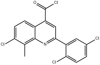 7-氯-2-(2,5-二氯苯基)-8-甲基喹啉-4-甲酰氯,1160256-66-5,结构式