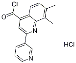 7,8-dimethyl-2-pyridin-3-ylquinoline-4-carbonyl chloride hydrochloride|7,8-二甲基-2-吡啶-3-基喹啉-4-甲酰氯盐酸盐