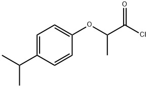 2-(4-isopropylphenoxy)propanoyl chloride Structure