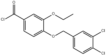 4-[(3,4-dichlorobenzyl)oxy]-3-ethoxybenzoyl chloride Structure