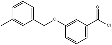 3-[(3-methylbenzyl)oxy]benzoyl chloride 化学構造式