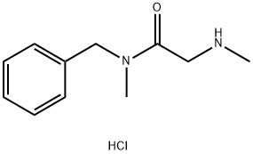N-Benzyl-N-methyl-2-(methylamino)acetamidehydrochloride Struktur