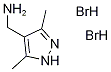 C-(3,5-Dimethyl-1H-pyrazol-4-yl)-methylaminedihydrobromide 化学構造式