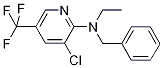 N-Benzyl-3-chloro-N-ethyl-5-(trifluoromethyl)-2-pyridinamine,,结构式